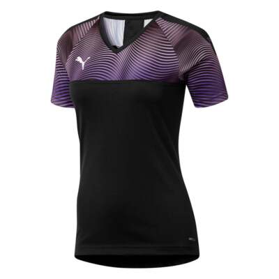 

Женское футбольное джерси Puma Cup с V-образным вырезом и коротким рукавом, черное 704057-03, Черный, Puma Cup V Neck Short Sleeve Soccer Jersey