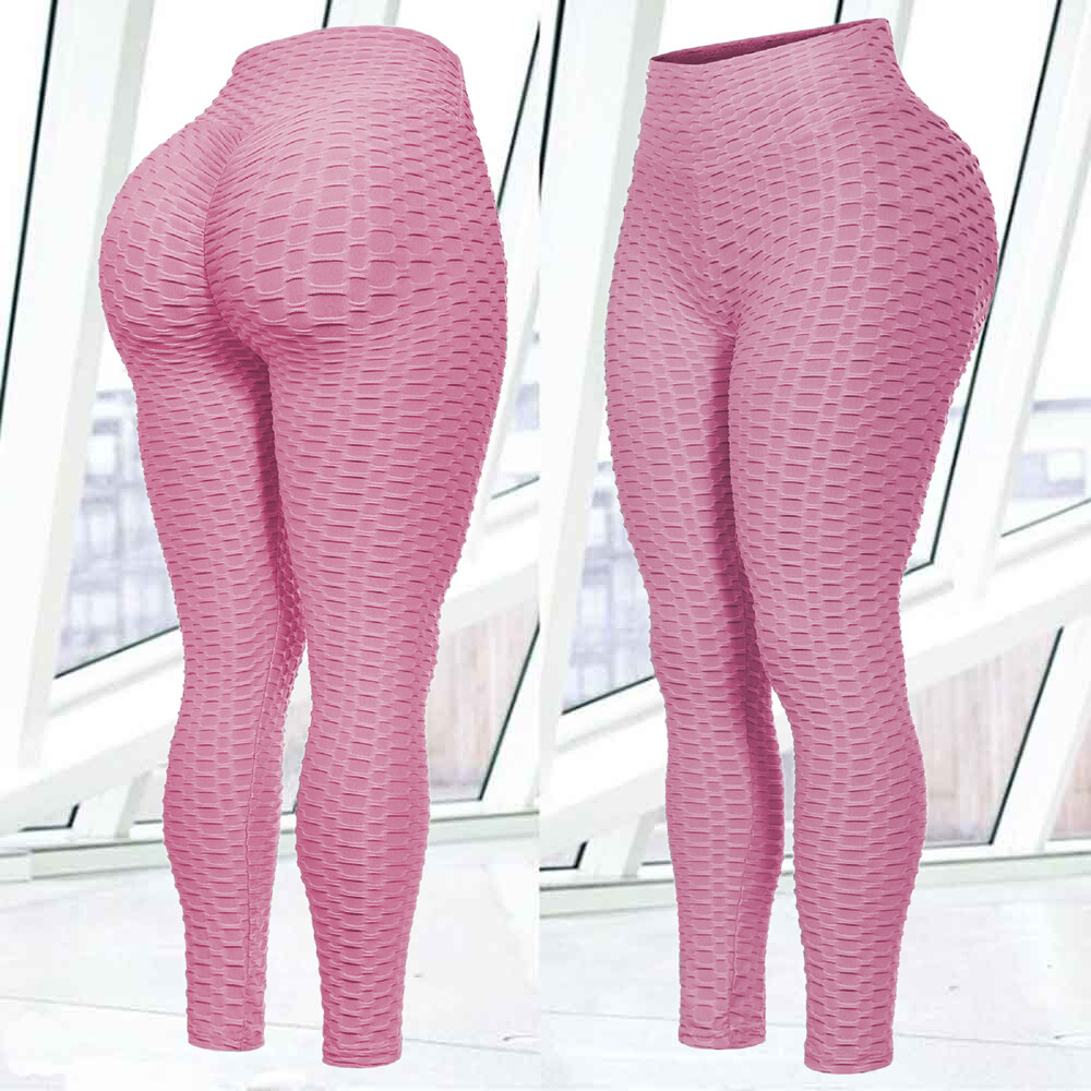 Women AntiCellulite Yoga Pants Pockets High Waist Butt
