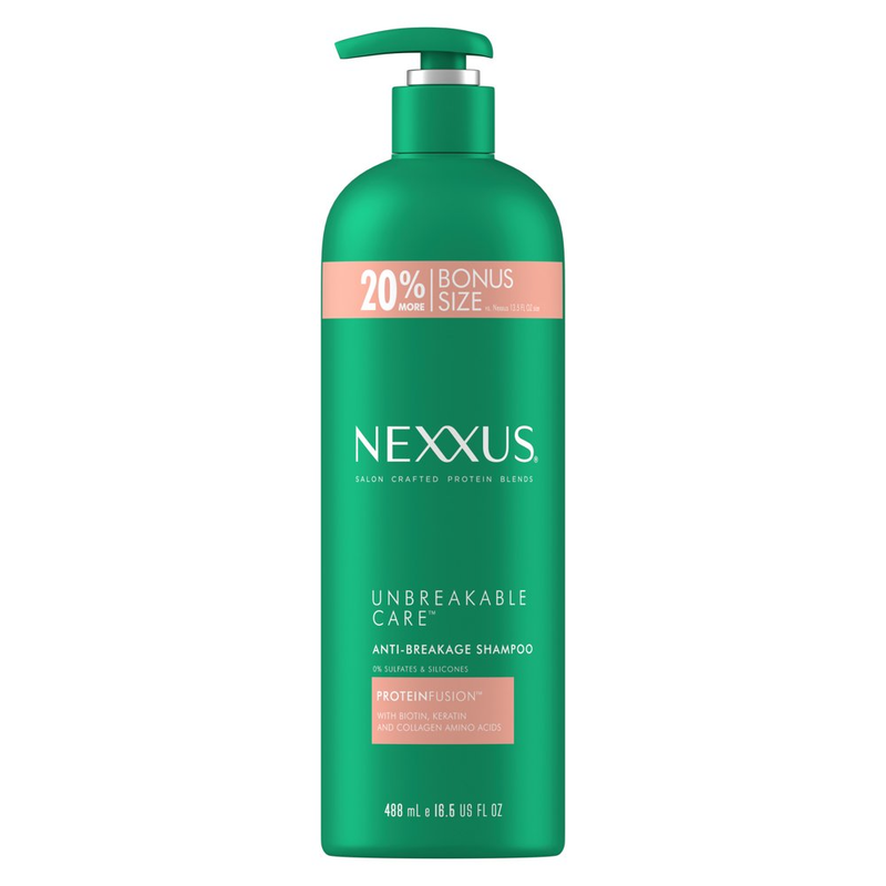 Nexxus Unbreakable Care™ Anti-Breakage Shampoo with Keratin, Collagen, Biotin,