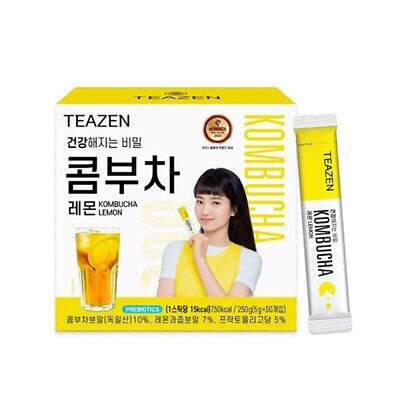 Teazen Kombucha Lemon 5g x 50 Sticks Prebiotics BTS JUNGKOOK Tea K-Food