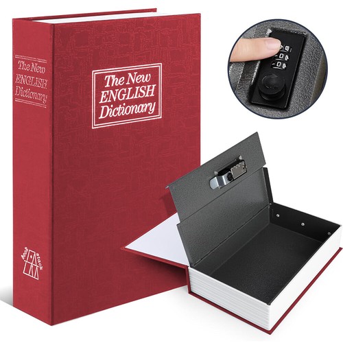 Diversion Book Safe Combination or Key Lock Secret Hidden Collection Box 3 Sizes