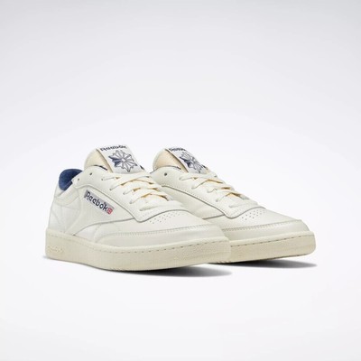 Reebok Club C 85 Vintage GX3683 Men's Chalk Alabaster Leather Shoes Size 9 CAT55