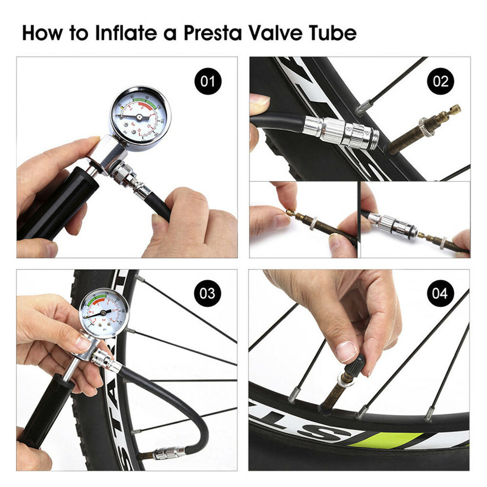 fahrrad handpumpe mit manometer als standpumpe