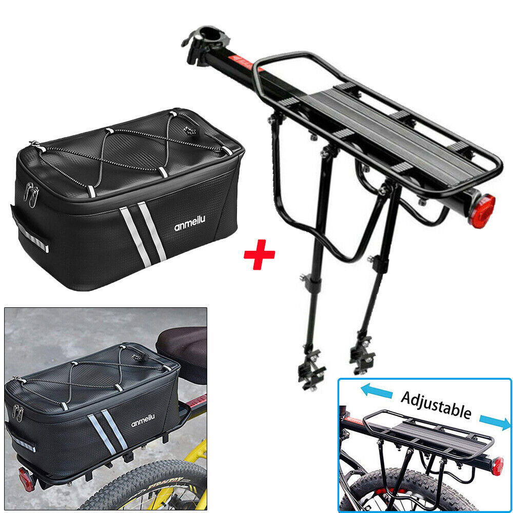 Rear Bike Rack Bicycle Cargo Rack Pannier Luggage Carrier Seat Frame With Basket