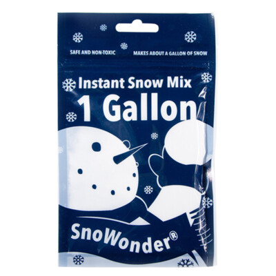 SnoWonder Instant Snow Fake Artificial Snow for Cloud Slime & Holiday Decoration