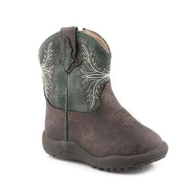 

Roper Jed Western Boys Коричневые, зеленые повседневные ботинки 09-016-1224-2991, Brown;green, Roper Jed Western