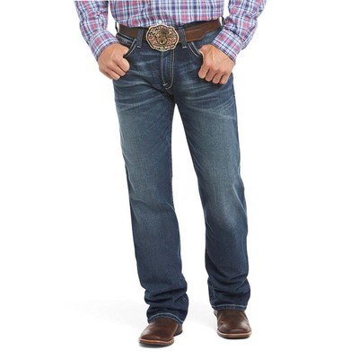 

Ariat M4 Low Rise Stretch Adkins Cut Denim Jeans Mens Size  Casual Pants, Синий, Ariat M4 Low Rise Stretch Adkins Cut Denim Jeans
