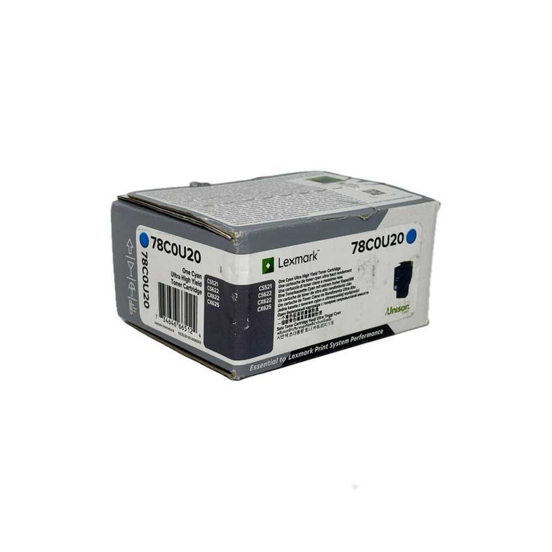 Lexmark Toner 78c0u20 Cyan Wie 78c2uc0 78c2uce FÃ¼R Cs521 Cs622 Cx622 Cx625, Ovp