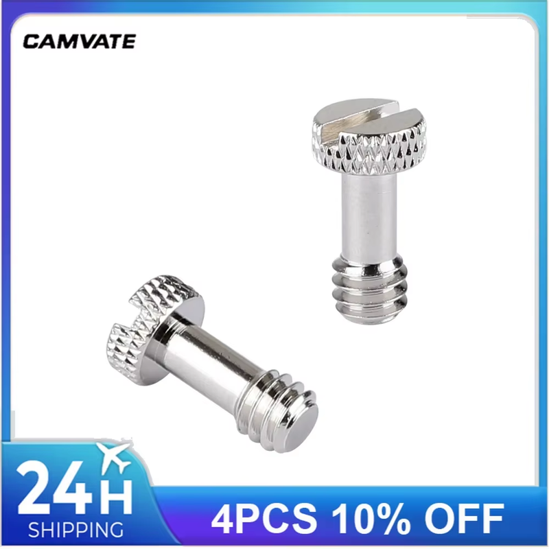 2 Pieces Standard Universal Slotted Screw With 1/4"-20 Male Thread (17mm Long) S
