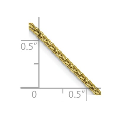 Pre-owned Skyjewelers Real 10kt Yellow Gold 1.75mm Parisian Wheat Chain; 30 Inch; Lobster Clasp