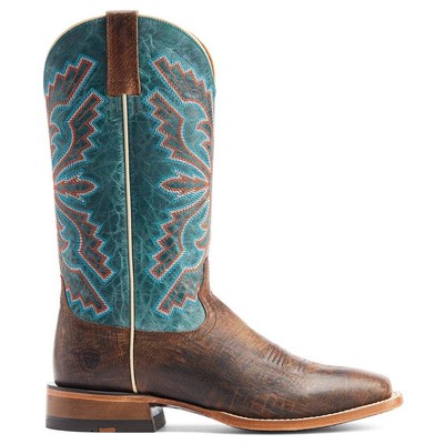 

Мужские коричневые повседневные ботинки Ariat Sting Western Embroidery Square Toe Cowboy 100445, Коричневый, Ariat Sting Western Embroidery Square Toe Cowboy