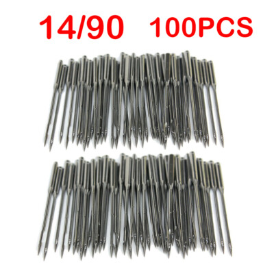 100PC Home Sewing Machine Needles 11/75,12/80,14/90,16/100,18/110 fit for Singer