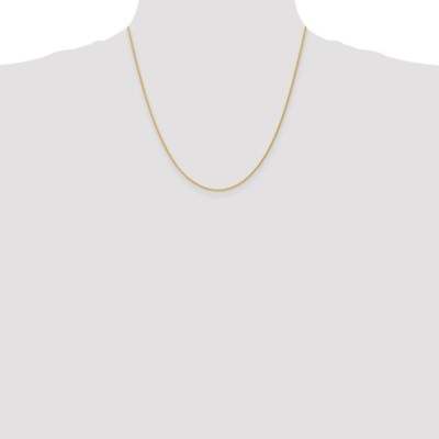 Pre-owned Superdealsforeverything Real 14kt Yellow Gold 20 Inch 1.2mm Parisian Wheat With Lobster Clasp Chain