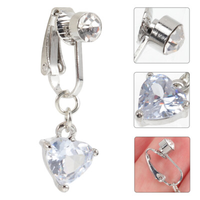 Crystal Belly Button Rings Fake Navel Ring Belly Button Jewelry Navel Decoration