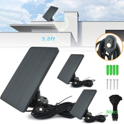 3Pcs Magnetic Solar Panel Charger for Arlo Ultra/Ultra2/Pro 3/Pro 4/ 5S Camera