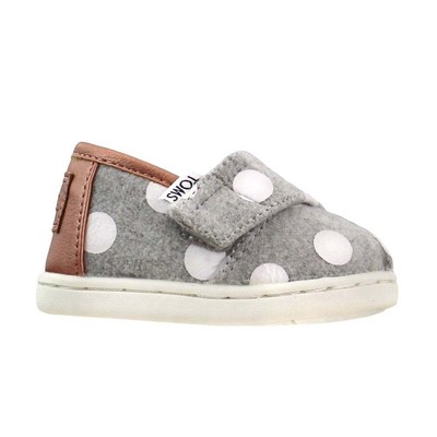 

TOMS Alpargata Серые повседневные слипоны для девочек на плоской подошве 10012587, Grey, TOMS Alpargata Slip On Toddler