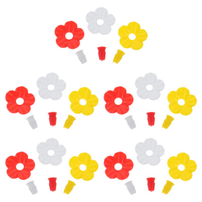 15Pcs Bird Feeder Replacement Parts Hummingbird Feeder Parts Flowers
