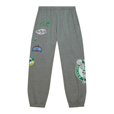 Mitchell & Ness NBA Boston Celtics City Collection Флисовые штаны Мужские серые