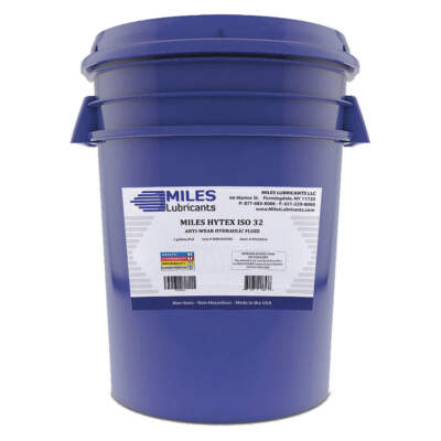 MILES LUBRICANTS M001000503 Hydraulic Oil,ISO 32,5 gal,Pail 49CL18