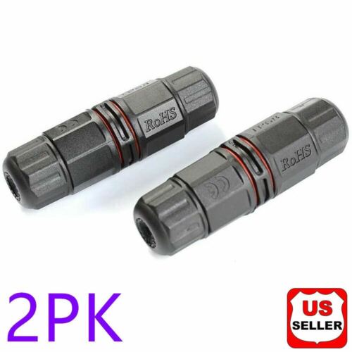 2PK Junction Box Waterproof IP68 Electric Cable Wire Plug Connector Protection