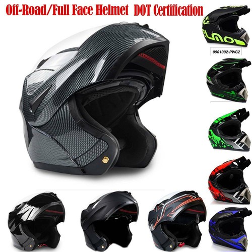 DOT Adult Youth Helmet Kids Motorbike Full Face Off-Road Dir