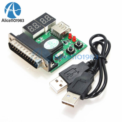 Digital LED 2/4 Analysis Diagnostic Tester POST Card PCI PC Analyzer Motherboard