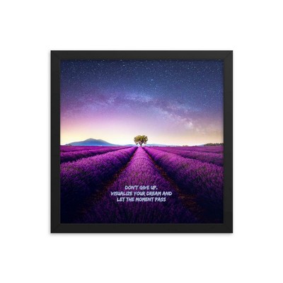 Visualize your dream framed poster