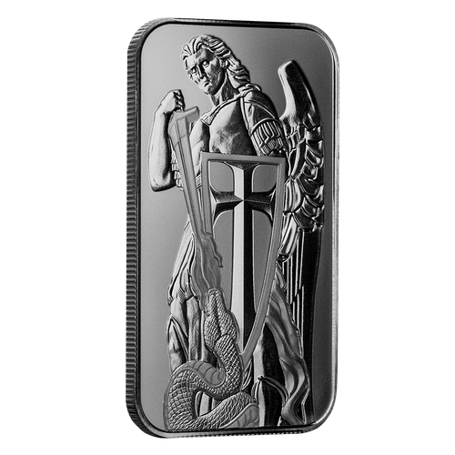 1oz .999 Silver Bar - Scottsdale Mint Archangel Silver Bullion Bar #A522
