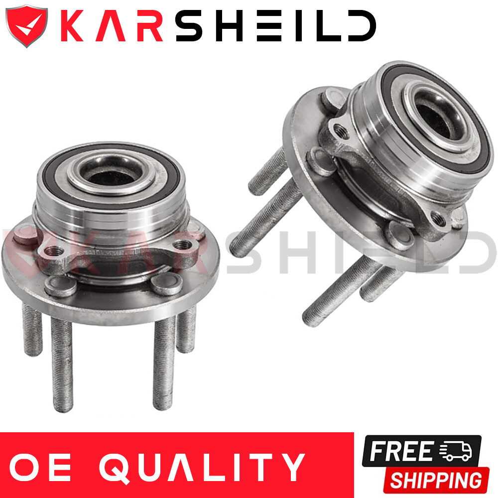 (2) Front Wheel Bearing Hub Assembly for 16-17 Ford Mustang Shelby GT350R 513405