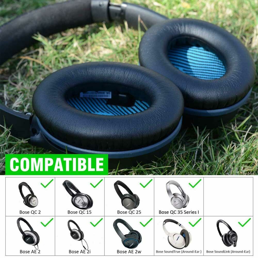 Replacement Ear Pads Cushion For Bose Quietcomfort Ae2 Qc25 Qc35 Headphones Ebay