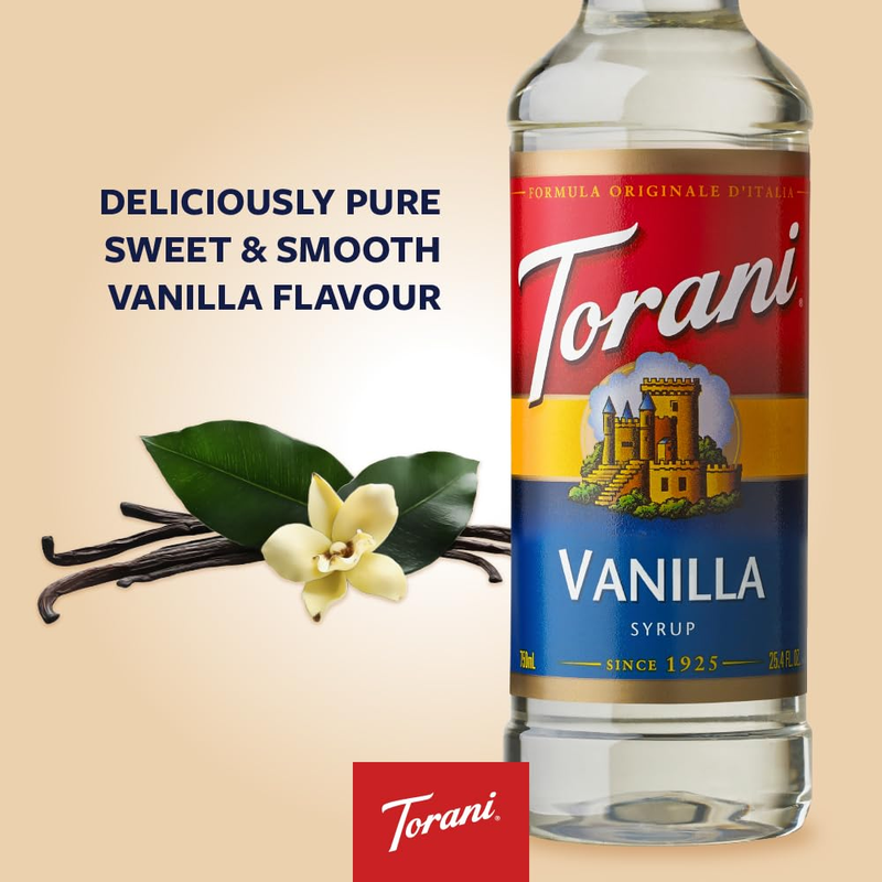 Torani Syrup, Vanilla, 25.4 Ounces (Pack of 4)