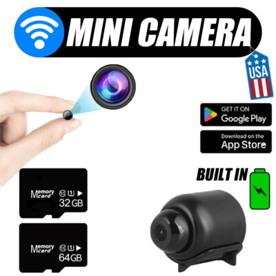 32/64GB Mini HD 1080P Camera Wireless Built-in battery Wifi Home Security Camera