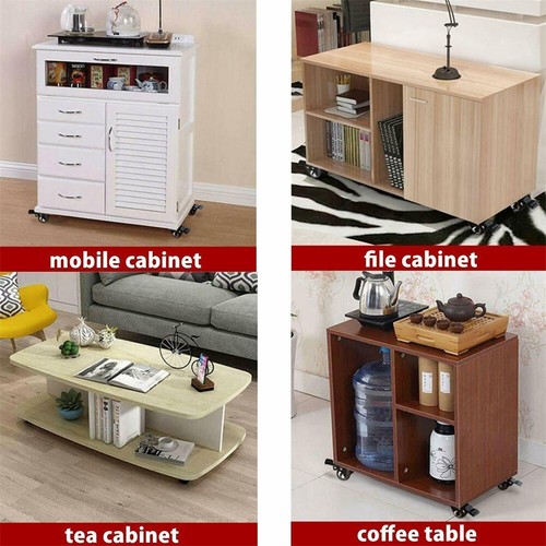 FOH 2" Caster Wheels Heavy Duty 360° Swivel Plate Wheels With Locking Brake