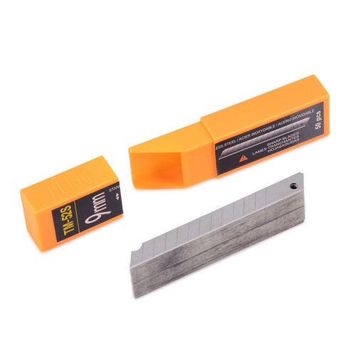 100 x 60° 9mm Snap Off Blades Stainless Steel Razor for OLFA Type Knife Cutter