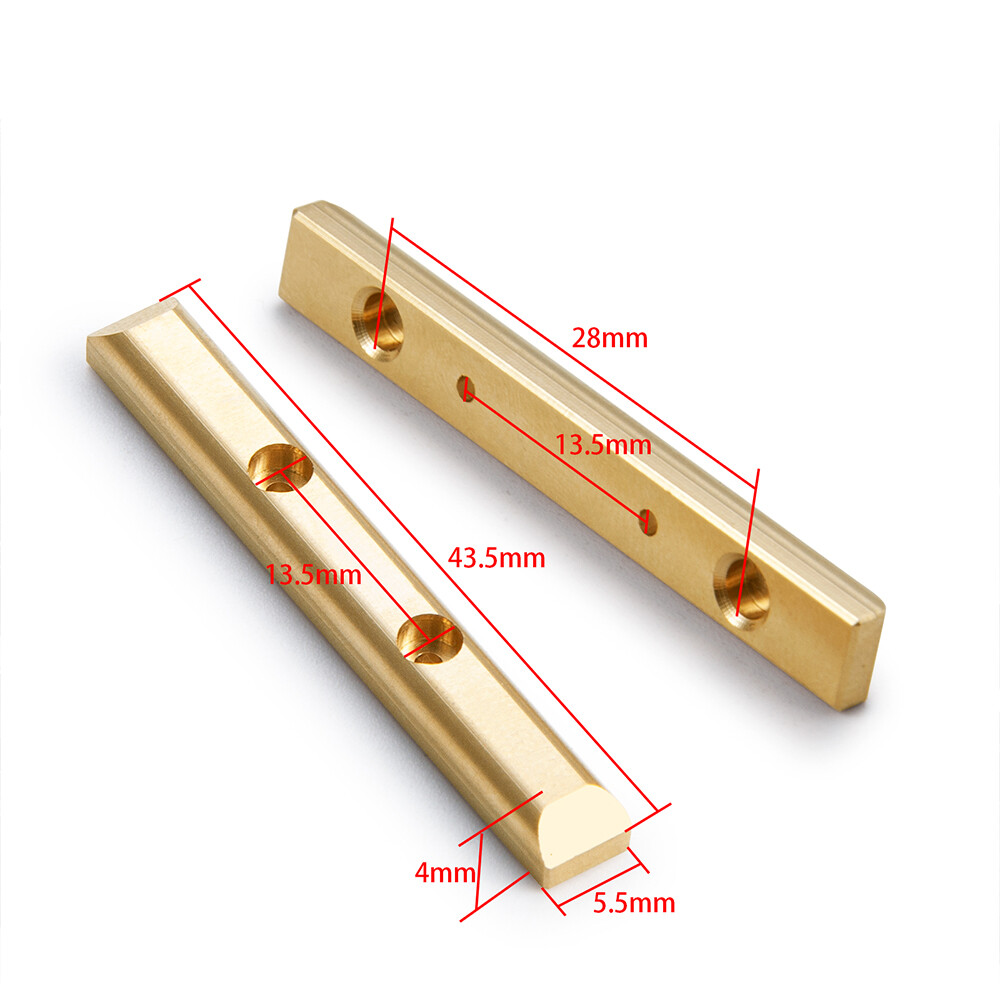 1pair RC Car Brass Boulder Bars Nerf Bars Rock Rails for 1/24 Axial SCX24 90081