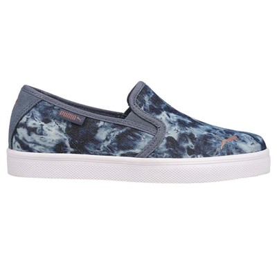 

Кроссовки Puma Bari Slip On Girls, размер 13,5 м, повседневная обувь 383958-01, Синий, Puma Bari Slip On