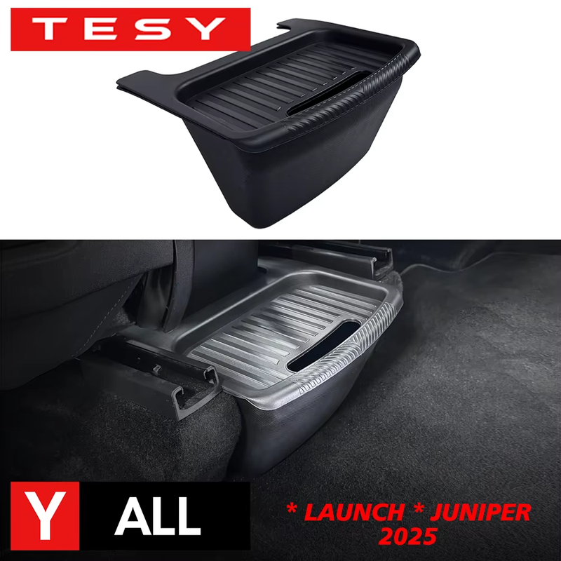 Rear Seat Storage Box for Tesla New Model Y 2025-2020 Launch Juniper Organizer B