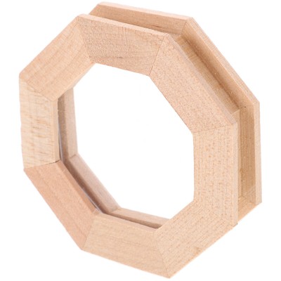  Door Window Miniature Dollhouse Furniture Decorations for Home Woody Toy