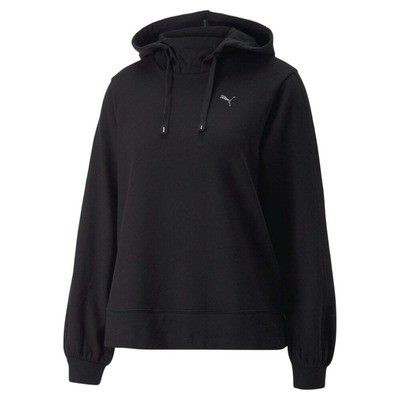 

Puma Studio Fleece Pullover Hoodie Женская черная повседневная верхняя одежда 52224101, Черный
