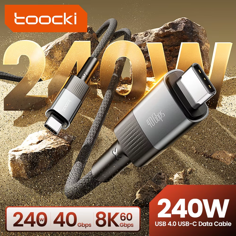 USB4.0 Cable Gen3 40bps 8K@60Hz Tunderbolt 3 240W Type C to Type C Fast Charging