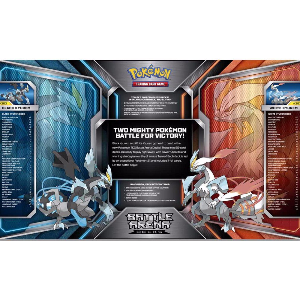 Pokemon Battle Arena Decks Black Kyurem vs White Kyurem Englisch TCG