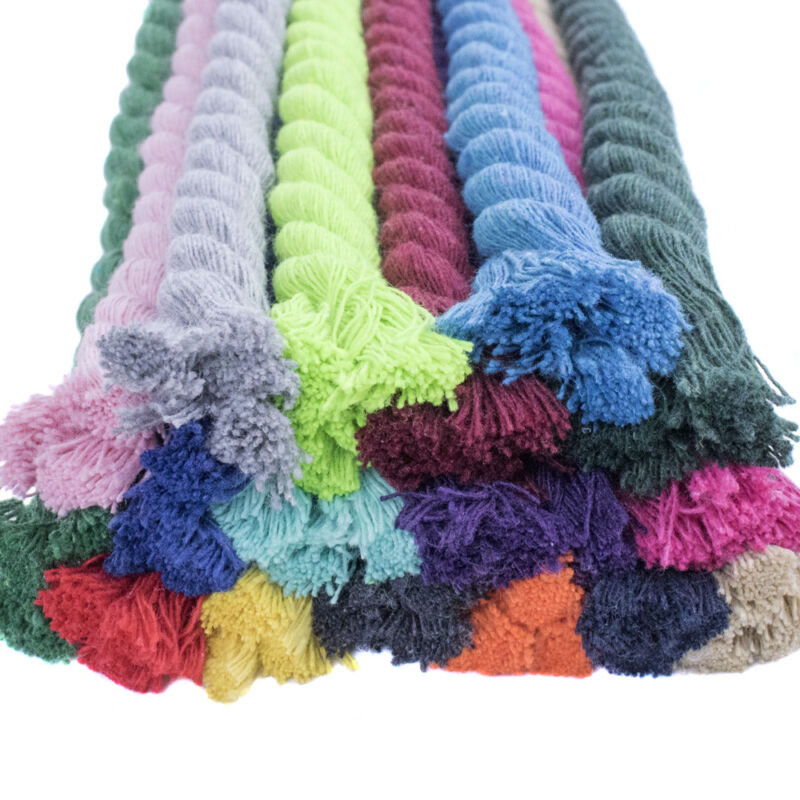 Premium Super Soft Colored Twisted Cotton Rope - Multiple Lengths And Sizes