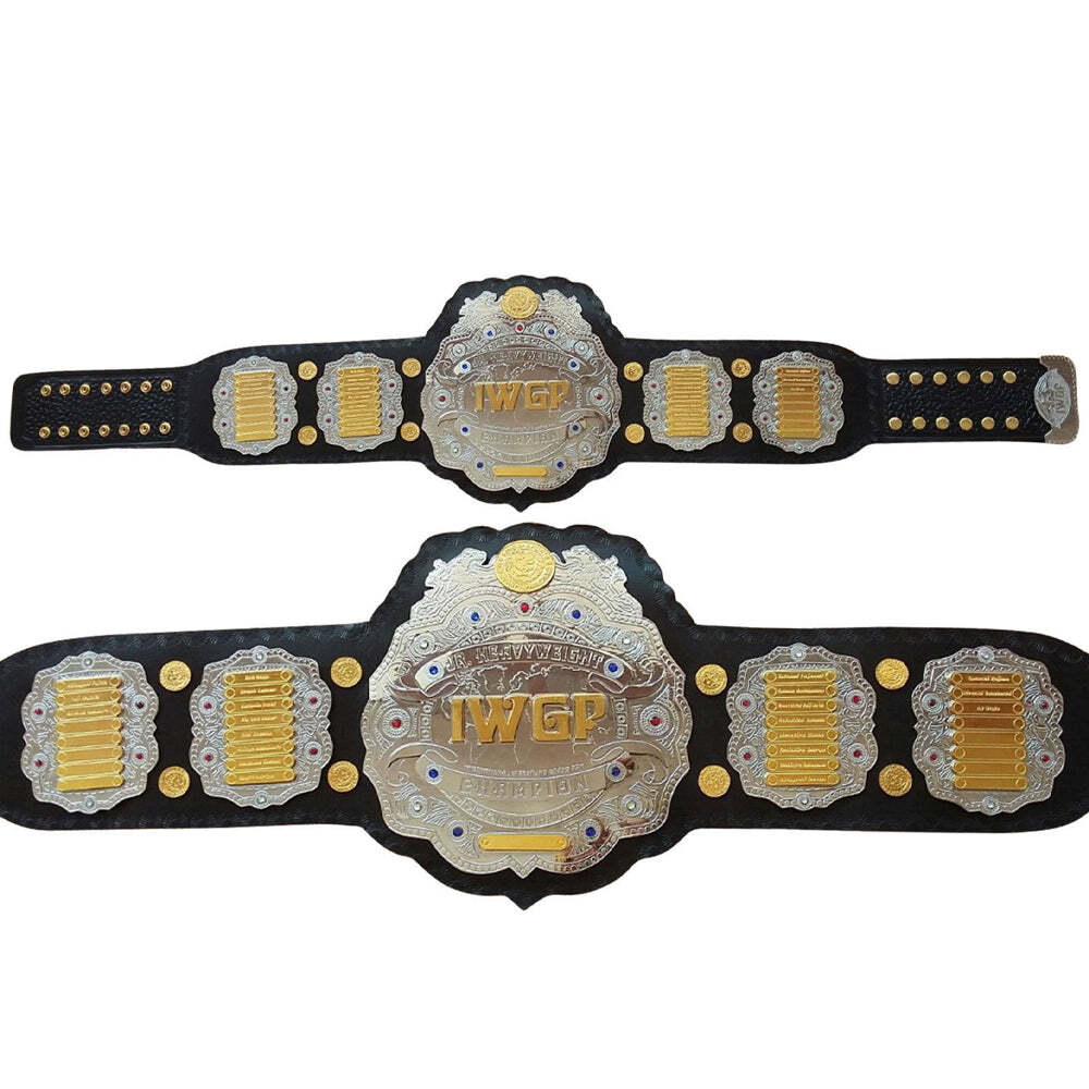 IWGP V4 World Heavyweight Wrestling Championship Title Belt 2mm/4mm Adult Size - Picture 4 of 5