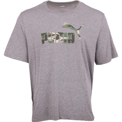 

Мужская серая повседневная футболка Puma Ess Logo Us 586449-53, Grey, Puma Ess Logo Tee Us
