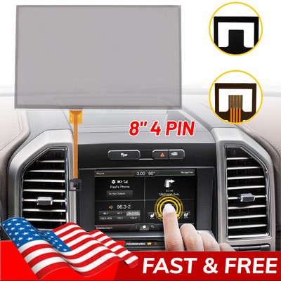 8''  4Pin Touch screen Glass Digitizer For Ford Explorer F150 Truck Sync 2 Radio