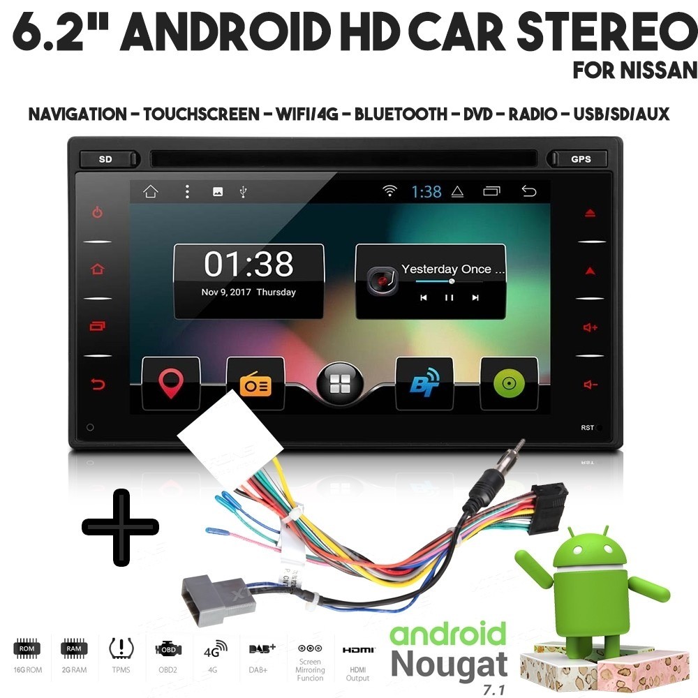 Nissan Qashqai Note Xtrail Juke Android Bluetooth WiFi Car Stereo GPS DVD  USD SD Aux CD Player £199 | in Leytonstone, London | Gumtree