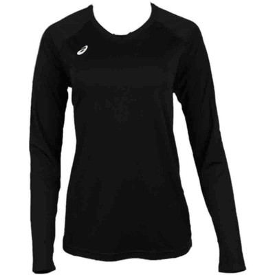 

Футболка ASICS Circuit 8 с V-образным вырезом и длинным рукавом, женские повседневные топы размера  XT3262-90, Черный