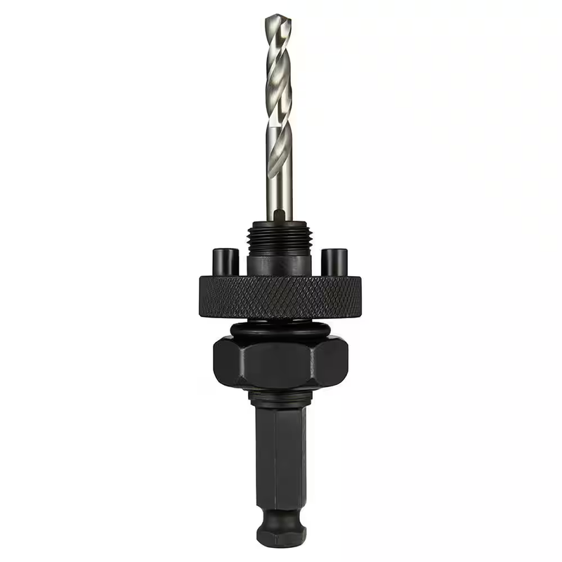Milwaukee Hole Saw Arbor 7/16 in Quick Change Large with Pilot Drill Bit Durable