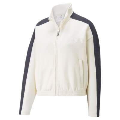 

Puma Vogue X T7 Full Zip Jacket Женская белая повседневная спортивная верхняя одежда 53669265, Белый, Puma Vogue X T7 Full Zip Jacket