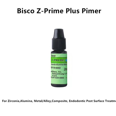 1Pc Bisco Z-PRIME Plus Dental Primer Zirconia Aluminia Metal Composite Resin 2ML
